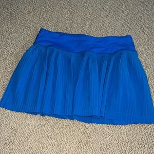 Blue pleated lulu skirt